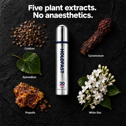 Five plant extracts, no anaesthetics